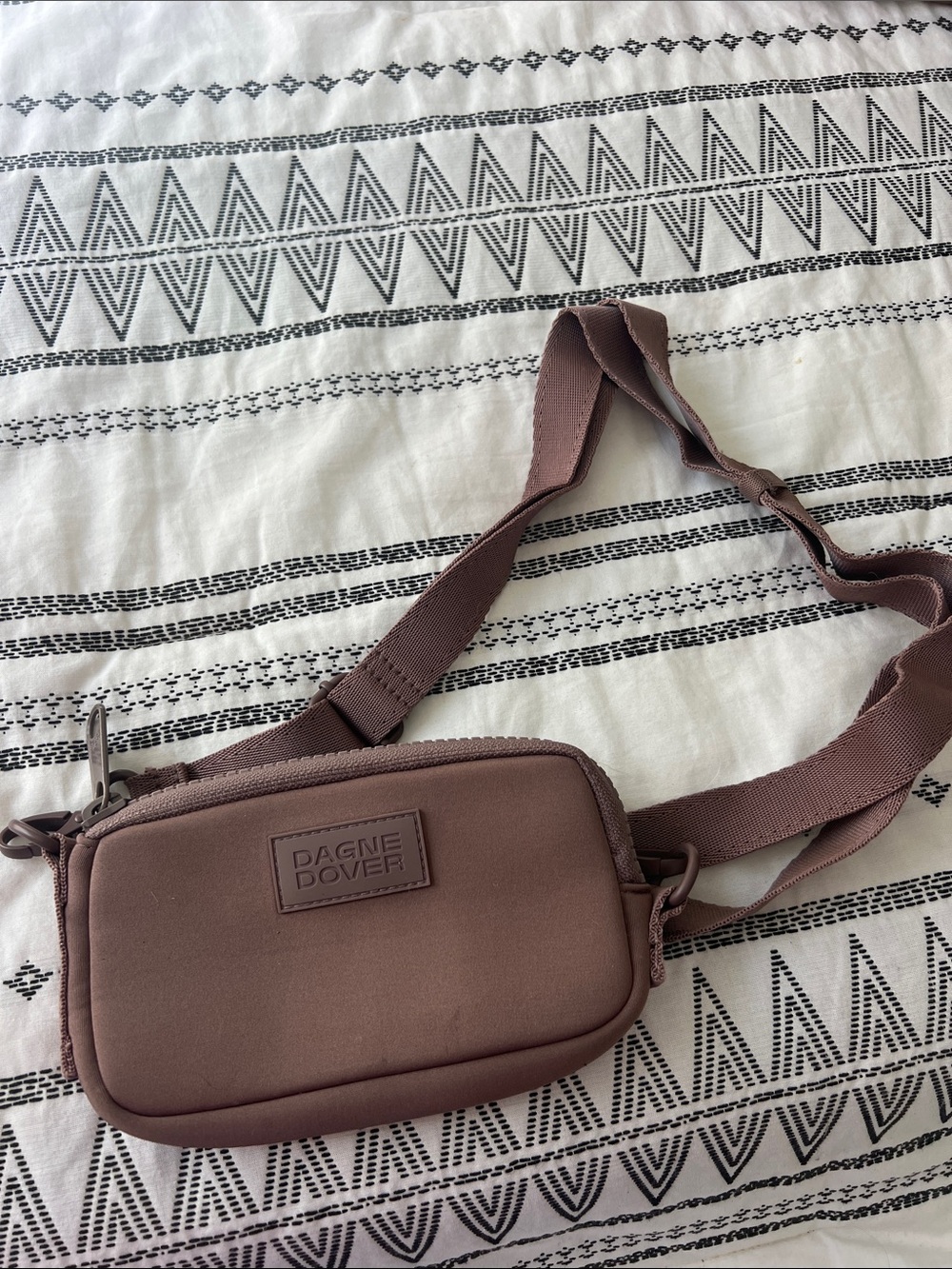 Dagne Dover Mauve Brown Men's Belt Bag